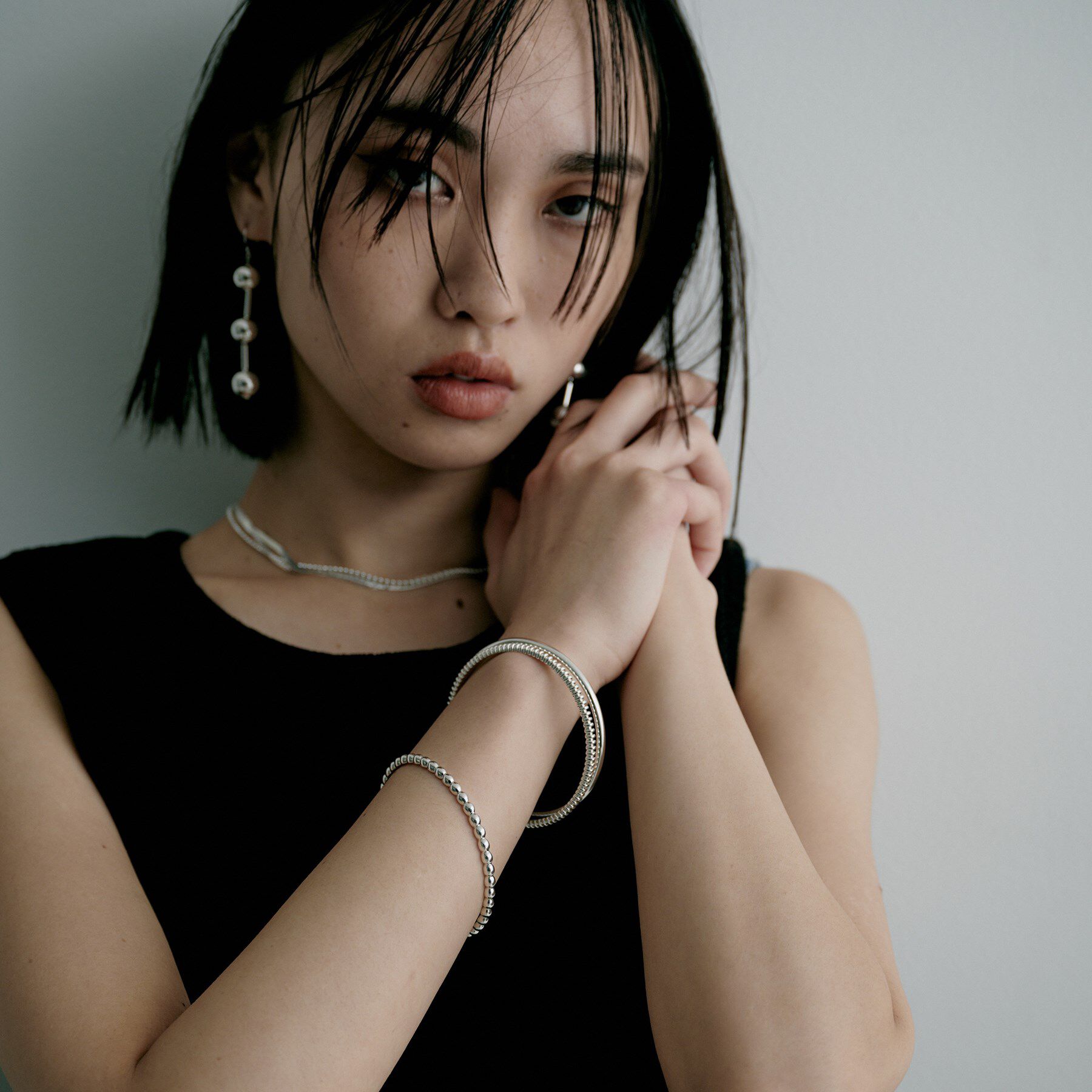 COCOSHNIK ONKITSCH「シルバー ガドルーンバングル」|ブレスレット・バングル|