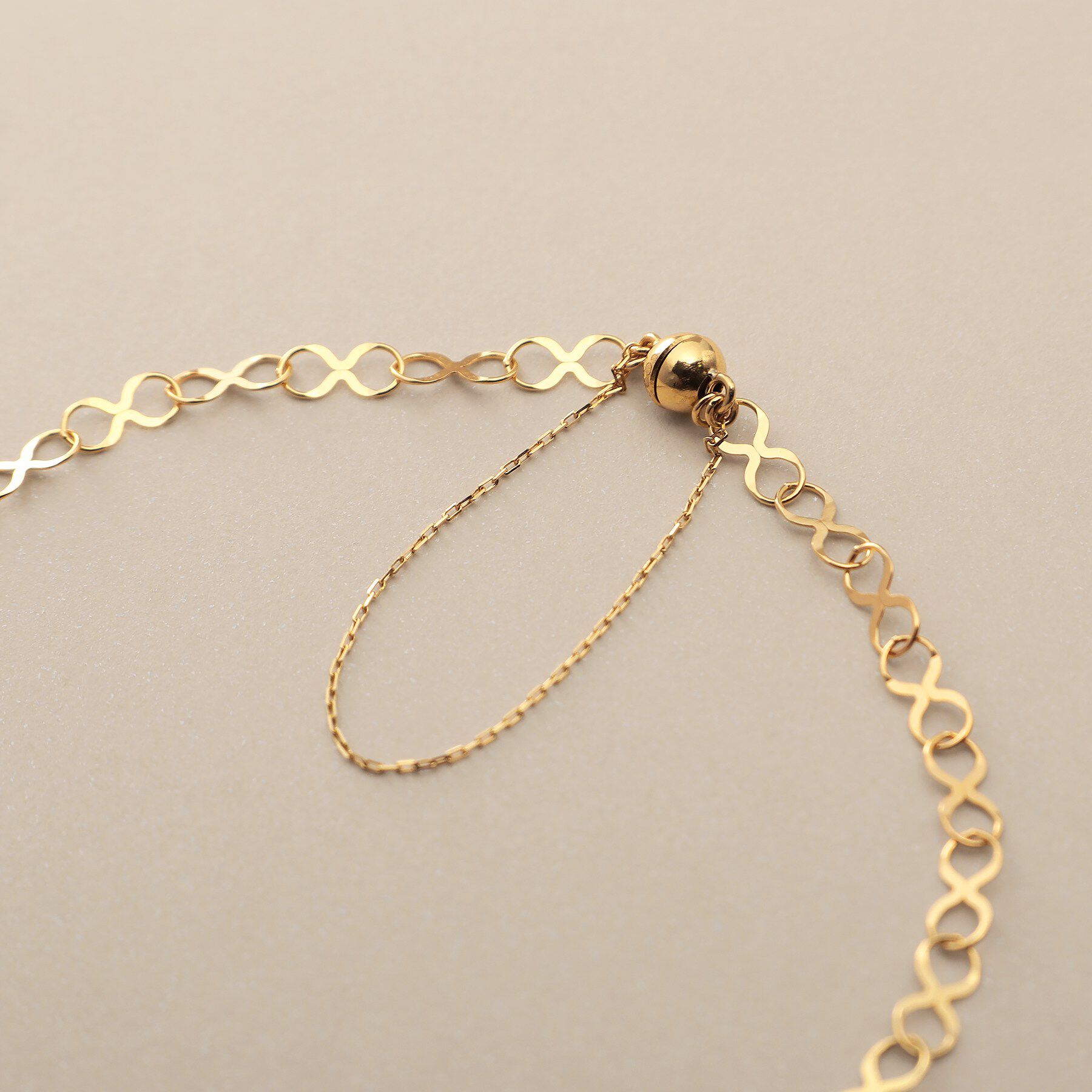 COCOSHNIK「K18X大チェーンマグネット ブレスレット」|ブレスレット・バングル|