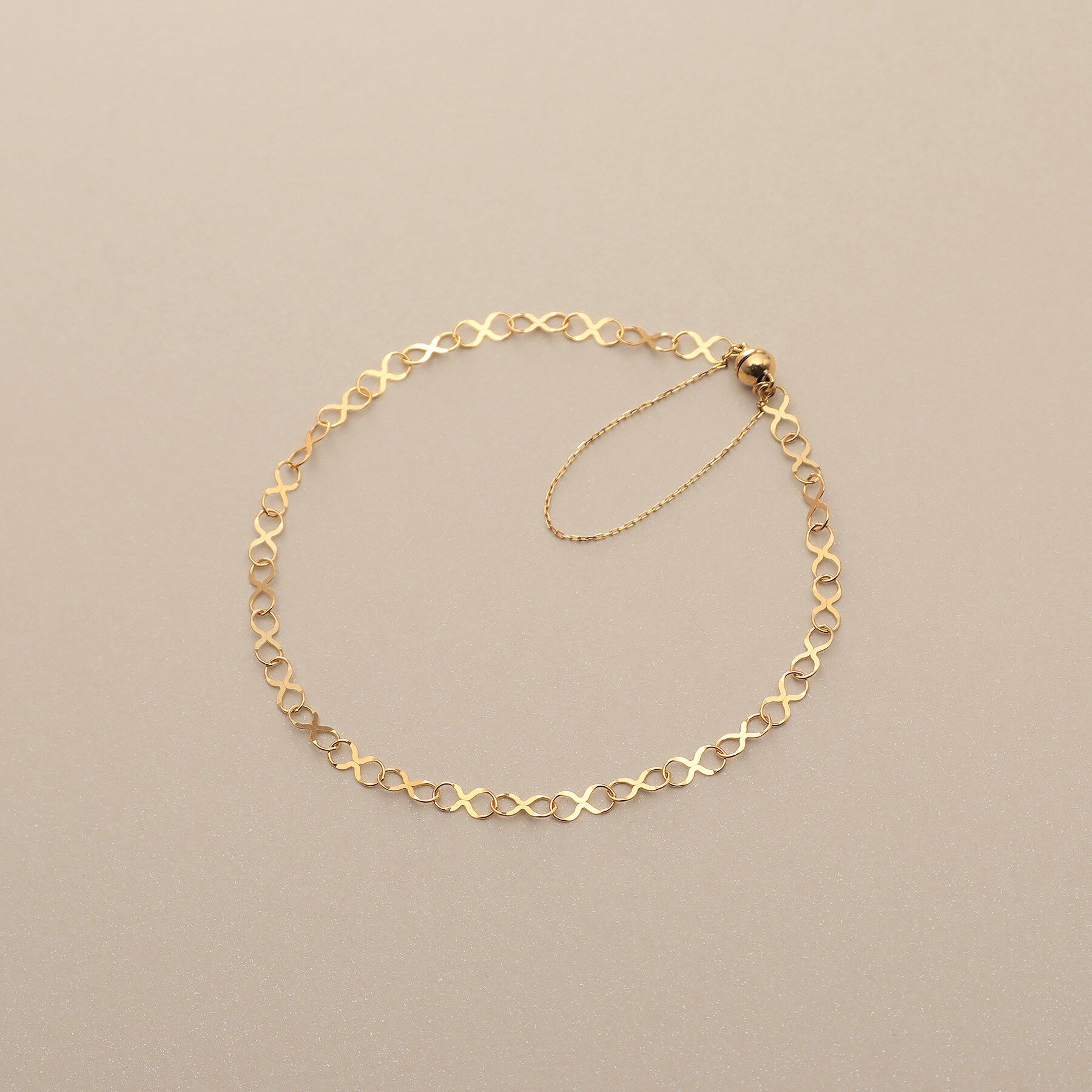 COCOSHNIK「K18X大チェーンマグネット ブレスレット」|ブレスレット・バングル|