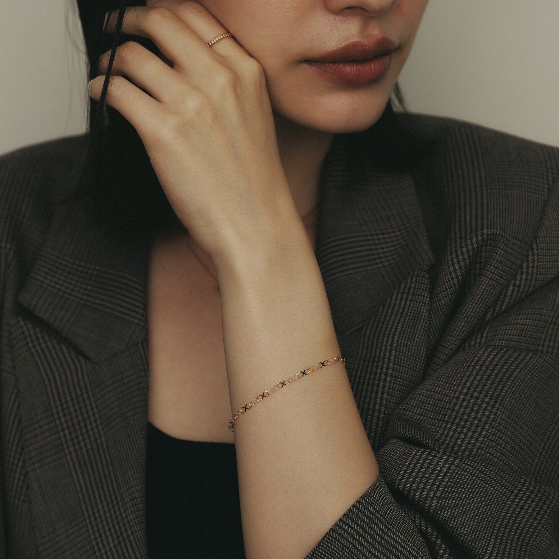 COCOSHNIK「K18X大チェーンマグネット ブレスレット」|ブレスレット・バングル|