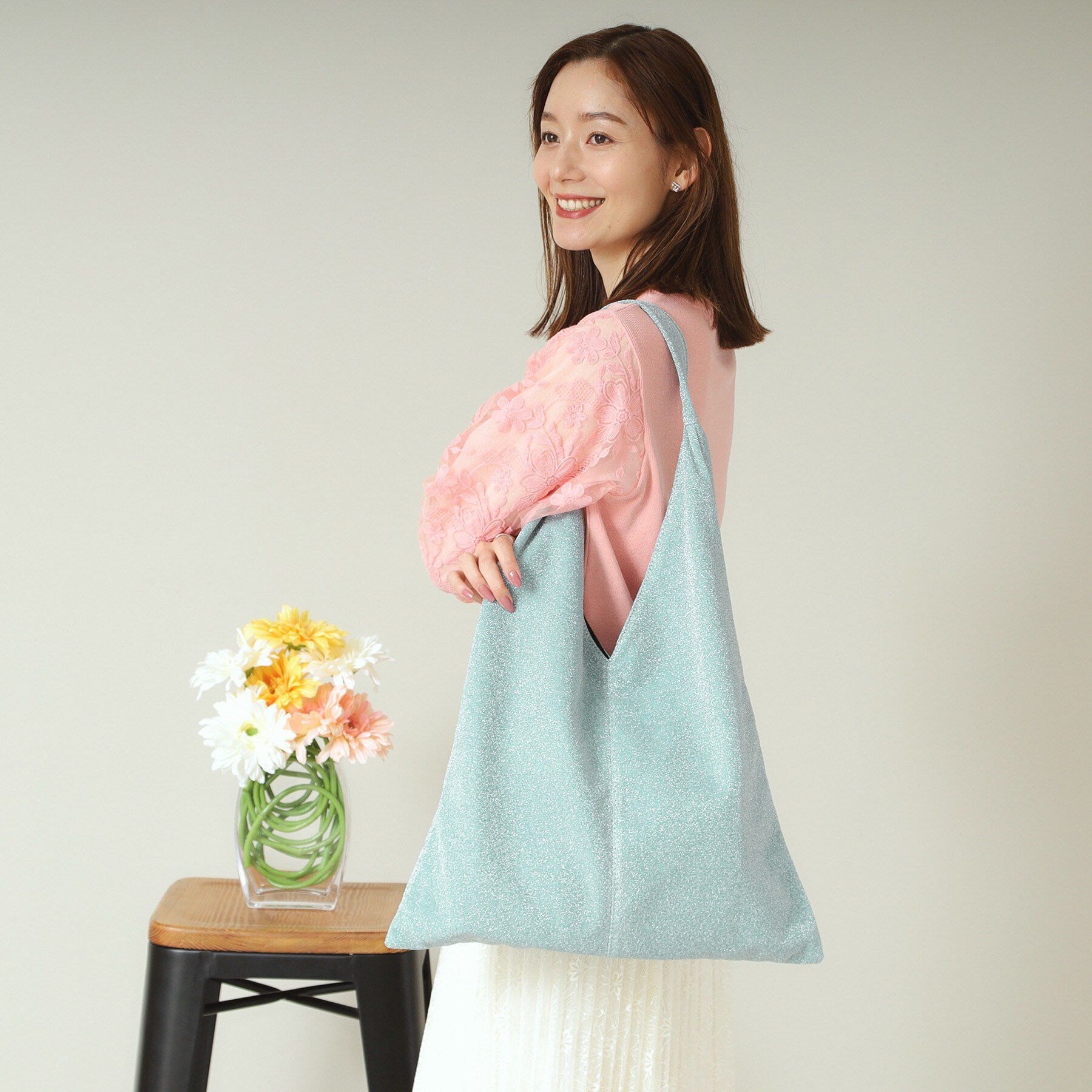 ITS&rsquo;DEMO「【A4対応】ラメトート」|トートバッグ|