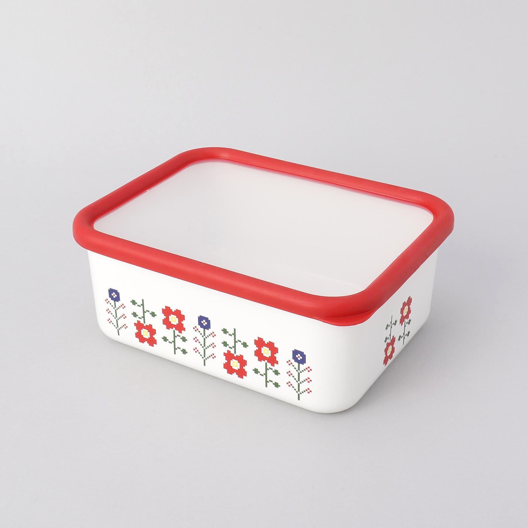 212 KITCHEN STORE「ミーサ深型角容器Ｌ RD ＜富士ホーロー ＞」|食器・キッチングッズ|その他