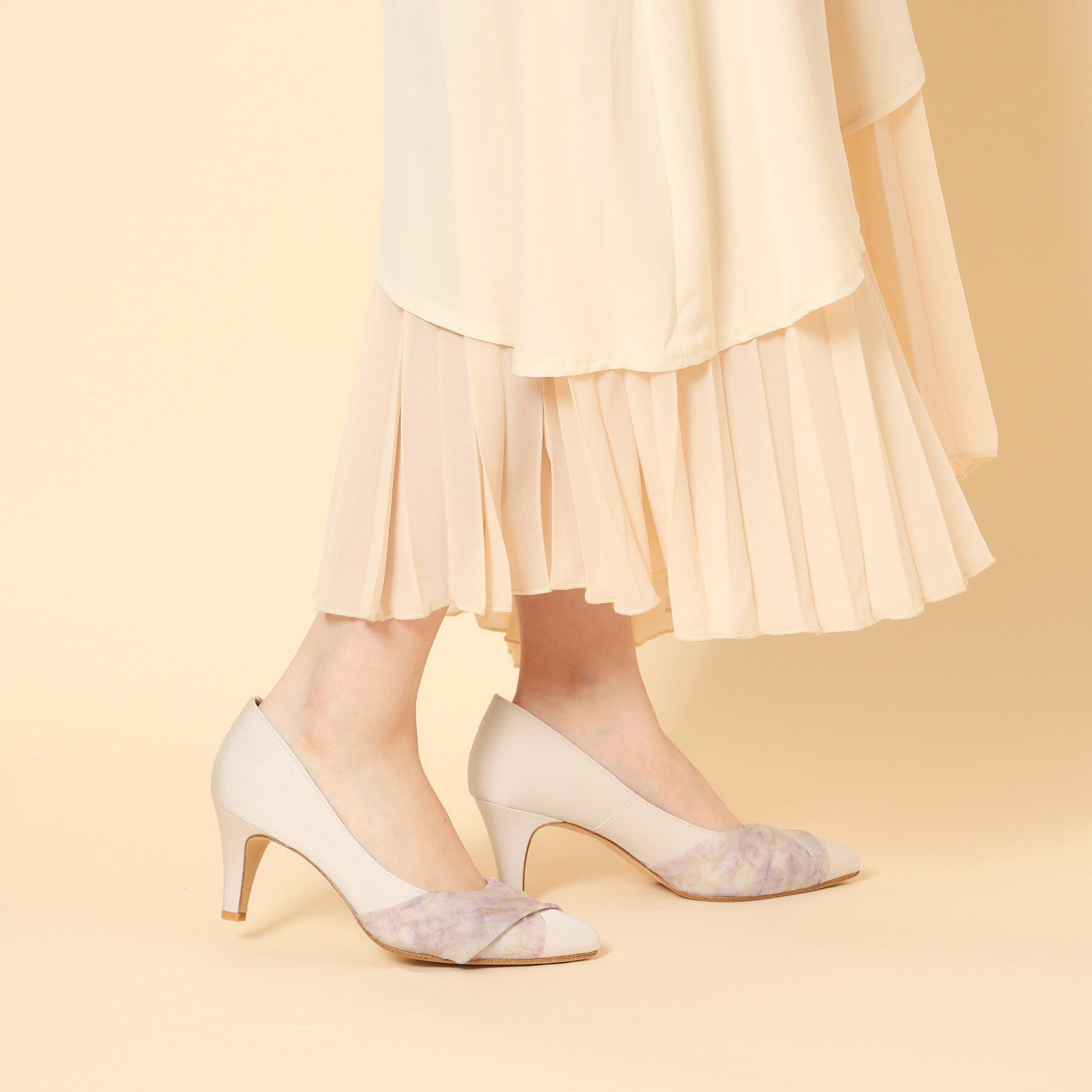 ESPERANZA「【Spring Collection】クロスシフォンリボンパンプス」|パンプス|