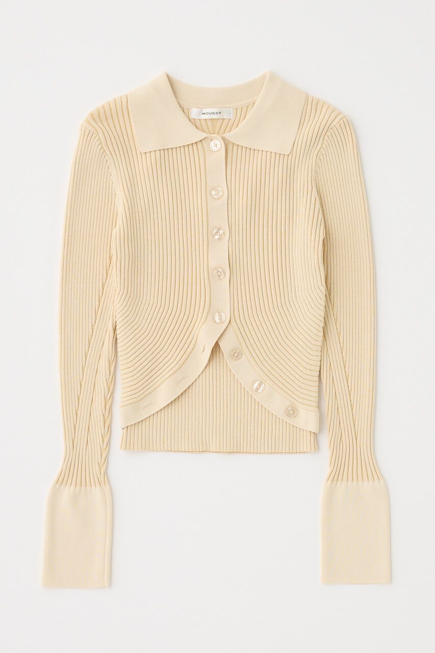 MOUSSY「RIB KNIT カーディガン&キャミ」|ニット・セーター|