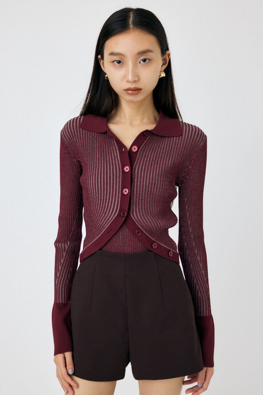 MOUSSY「RIB KNIT カーディガン&キャミ」|ニット・セーター|BRD