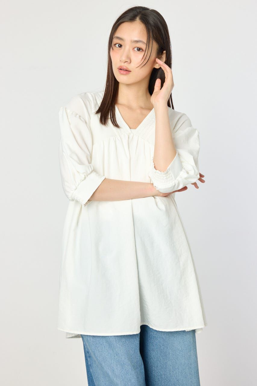 RODEO CROWNS「ギャザーチュニック2WAYブラウス」|シャツ・ブラウス|