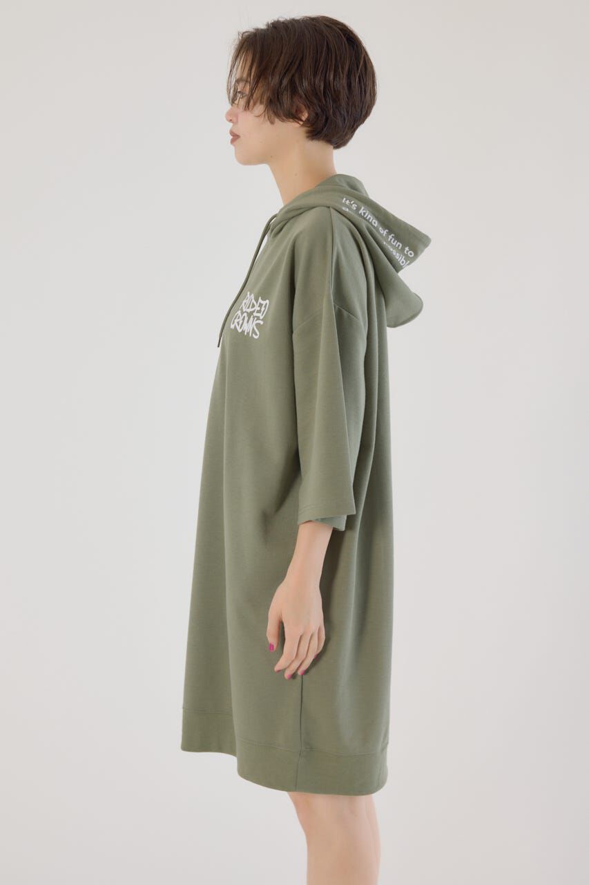RODEO CROWNS「Right shoulder LOGOパーカーワンピース」|ワンピース|
