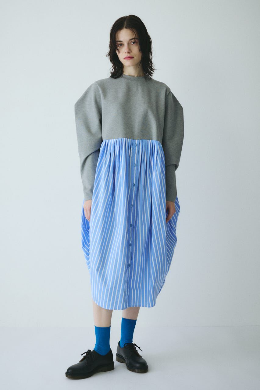 HeRIN.CYE「Docking shirt dress」|ワンピース|GRY