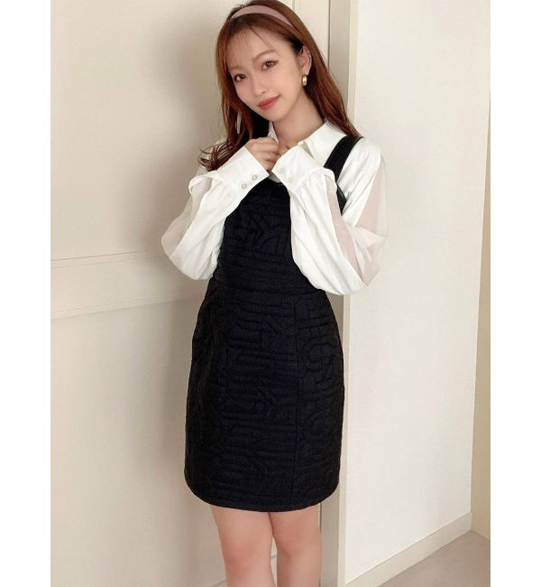 RESEXXY「キルティングミニジャンスカ」|ワンピース|ブラック