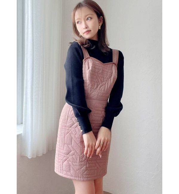 RESEXXY「キルティングミニジャンスカ」|ワンピース|ピンク