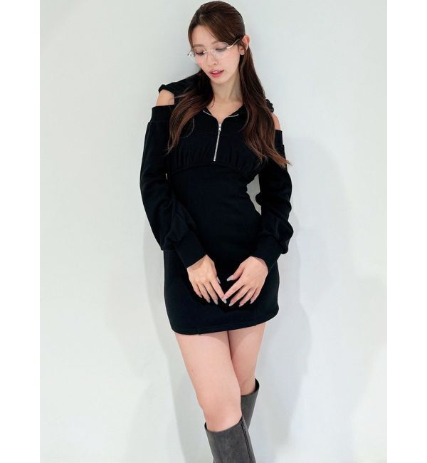 RESEXXY「レイヤードフーディミニワンピース」|ワンピース|