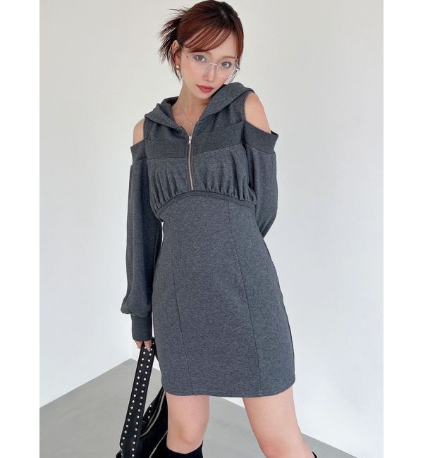 RESEXXY「レイヤードフーディミニワンピース」|ワンピース|