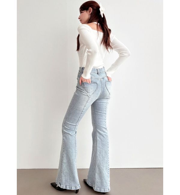 RESEXXY「ハートポケットデニムパンツ」|デニム|