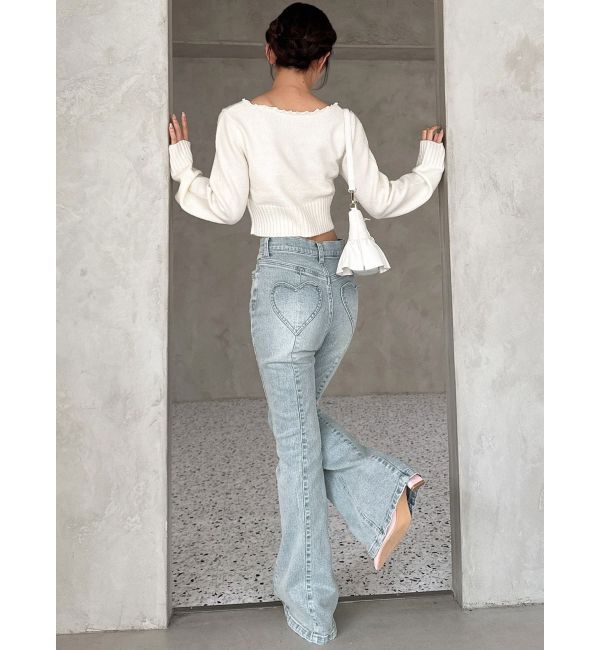 RESEXXY「ハートポケットデニムパンツ」|デニム|