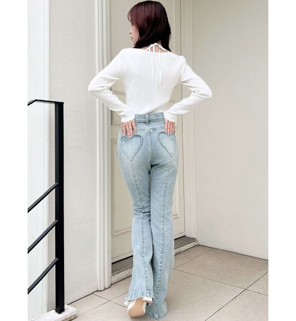 RESEXXY「ハートポケットデニムパンツ」|デニム|