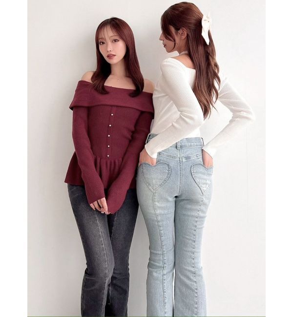 RESEXXY「ハートポケットデニムパンツ」|デニム|