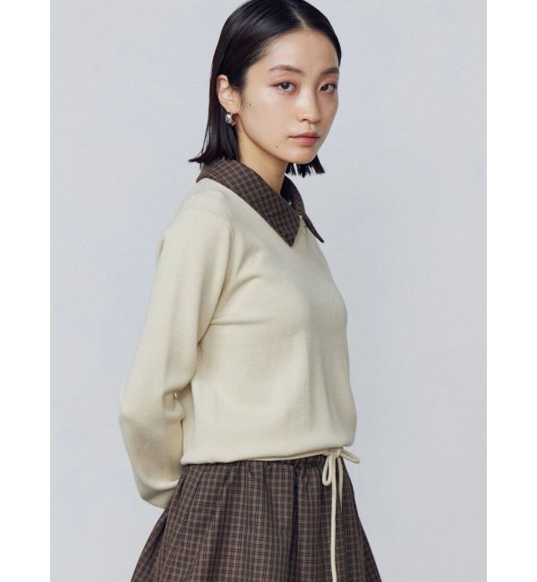 EMODA「レイヤードシャツニット」|ニット・セーター|