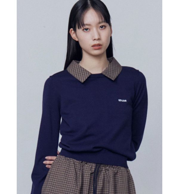 EMODA「レイヤードシャツニット」|ニット・セーター|