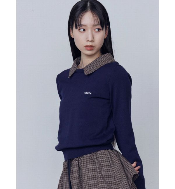 EMODA「レイヤードシャツニット」|ニット・セーター|
