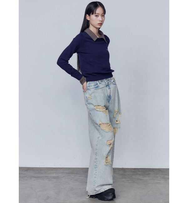 EMODA「レイヤードシャツニット」|ニット・セーター|