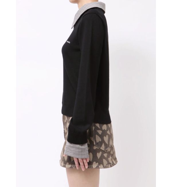 EMODA「レイヤードシャツニット」|ニット・セーター|