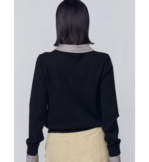 EMODA「レイヤードシャツニット」|ニット・セーター|