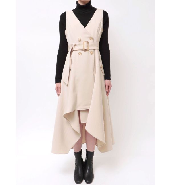 MERCURYDUO「【セットアップ着用可】トレンチライクジャンスカ」|ワンピース|