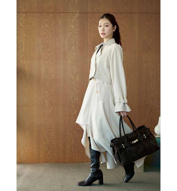 MERCURYDUO「【セットアップ着用可】トレンチライクジャンスカ」|ワンピース|