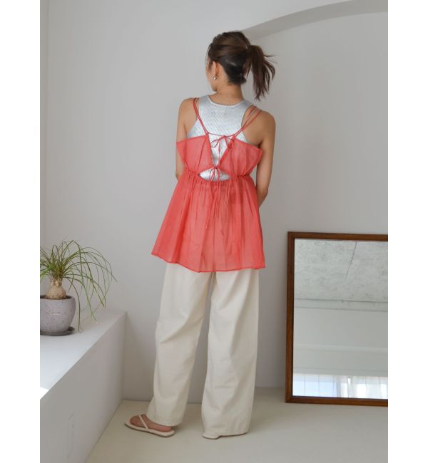 Ungrid「コットンオーガンジーキャミ」|シャツ・ブラウス|