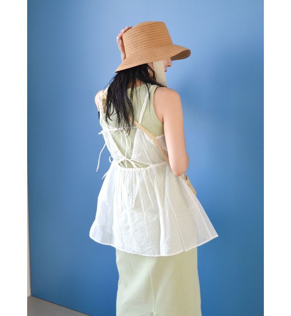 Ungrid「コットンオーガンジーキャミ」|シャツ・ブラウス|