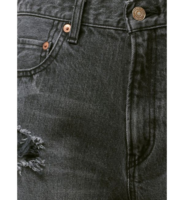 Ungrid「クラッシュデザインデニムハーフパンツ」|デニム|