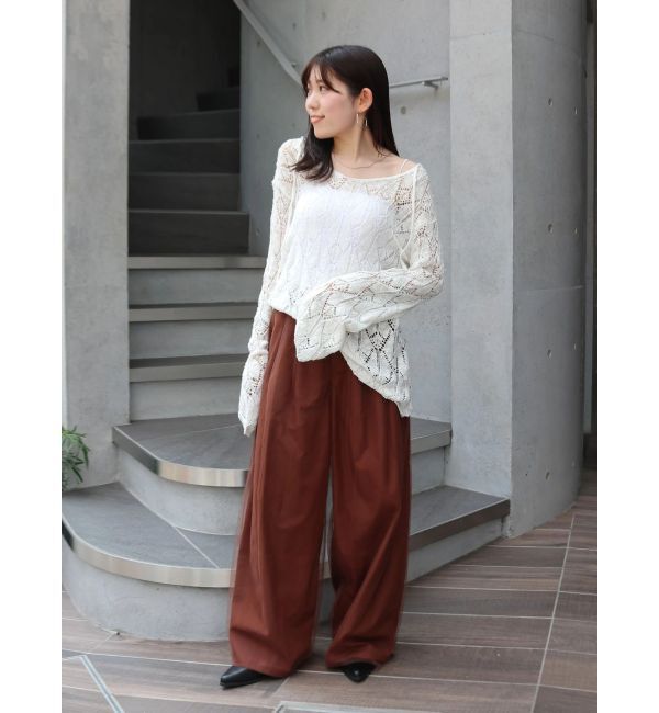 Ungrid「チュールドッキングタックパンツ」|その他|