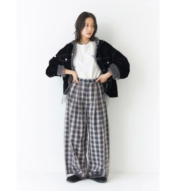 Ungrid「チュールドッキングタックパンツ」|その他|