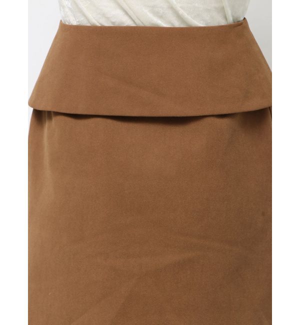 LAGUNAMOON「スエードライクアシメベルトミニスカート」|スカート|