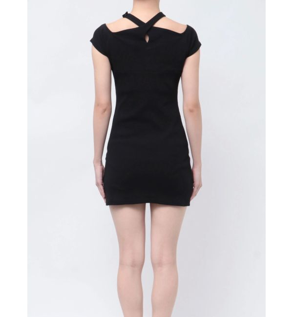 GYDA「チョーカーオフショルカットワンピース」|ワンピース|