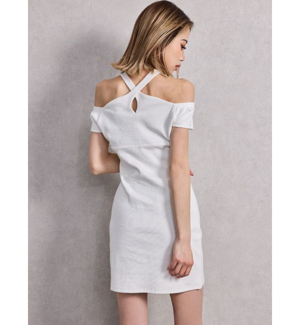 GYDA「チョーカーオフショルカットワンピース」|ワンピース|