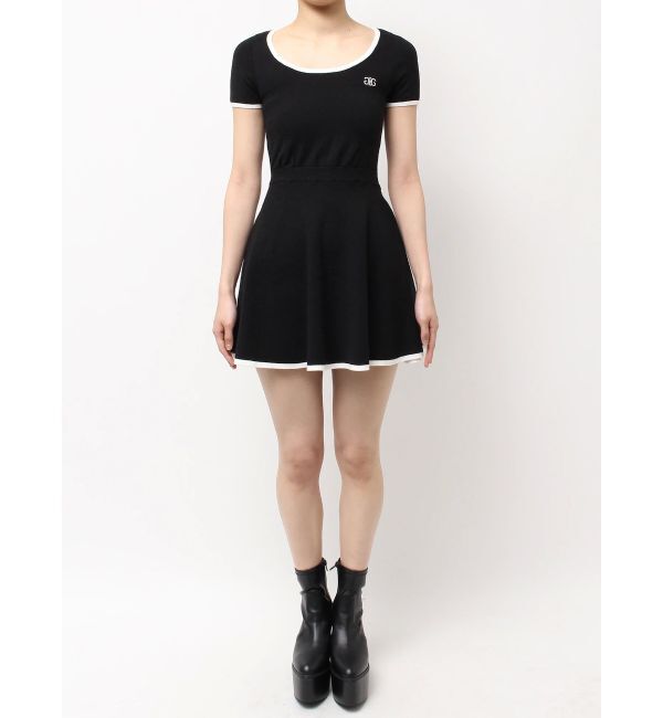 GYDA「SymmetryGYDA ラインフレアニットワンピース」|ワンピース|