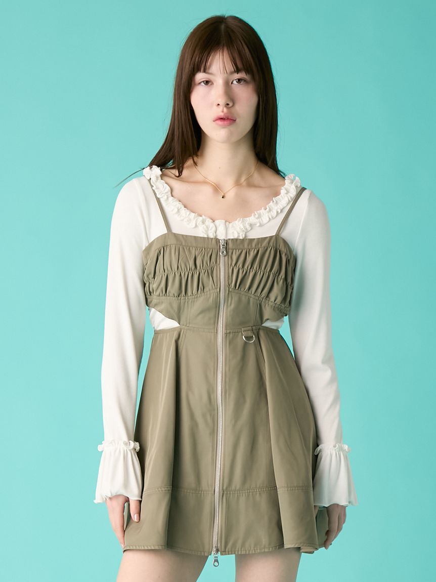 FURFUR「ミリタリーキャミソールワンピース」|ワンピース|