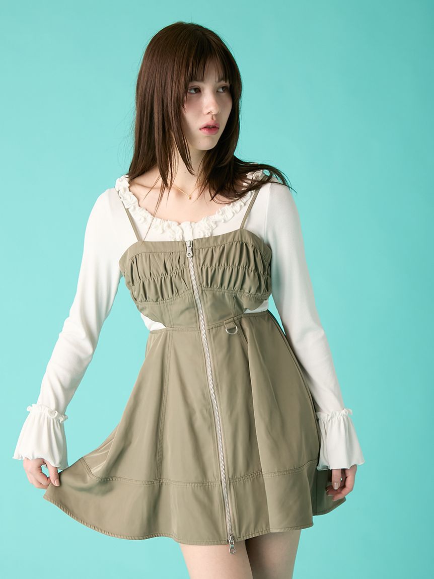 FURFUR「ミリタリーキャミソールワンピース」|ワンピース|