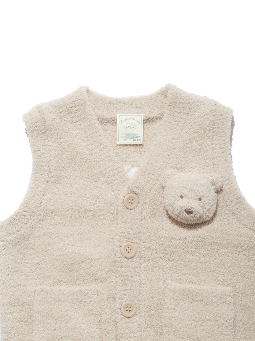 GELATO PIQUE KIDS & BABY「【ラッピング済み】【BABY】パウダーベアベスト＆コップdeマグSET」|その他ベビー用品|