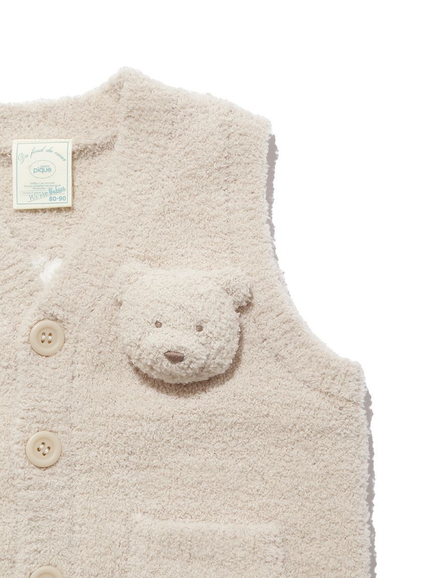 GELATO PIQUE KIDS & BABY「【ラッピング済み】【BABY】パウダーベアベスト＆コップdeマグSET」|その他ベビー用品|