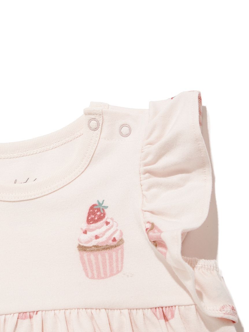 GELATO PIQUE KIDS & BABY「【BABY】カップケーキ柄ロンパース」|ロンパース|