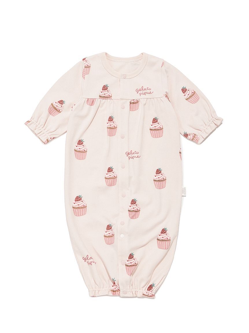 GELATO PIQUE KIDS & BABY「【BABY】新生児カップケーキ柄2WAYオール」|ロンパース|