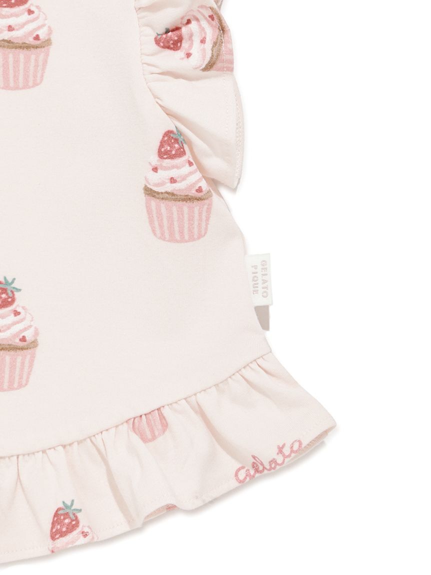 GELATO PIQUE KIDS & BABY「【BABY】カップケーキ柄Tシャツ」|その他ベビーウェア|