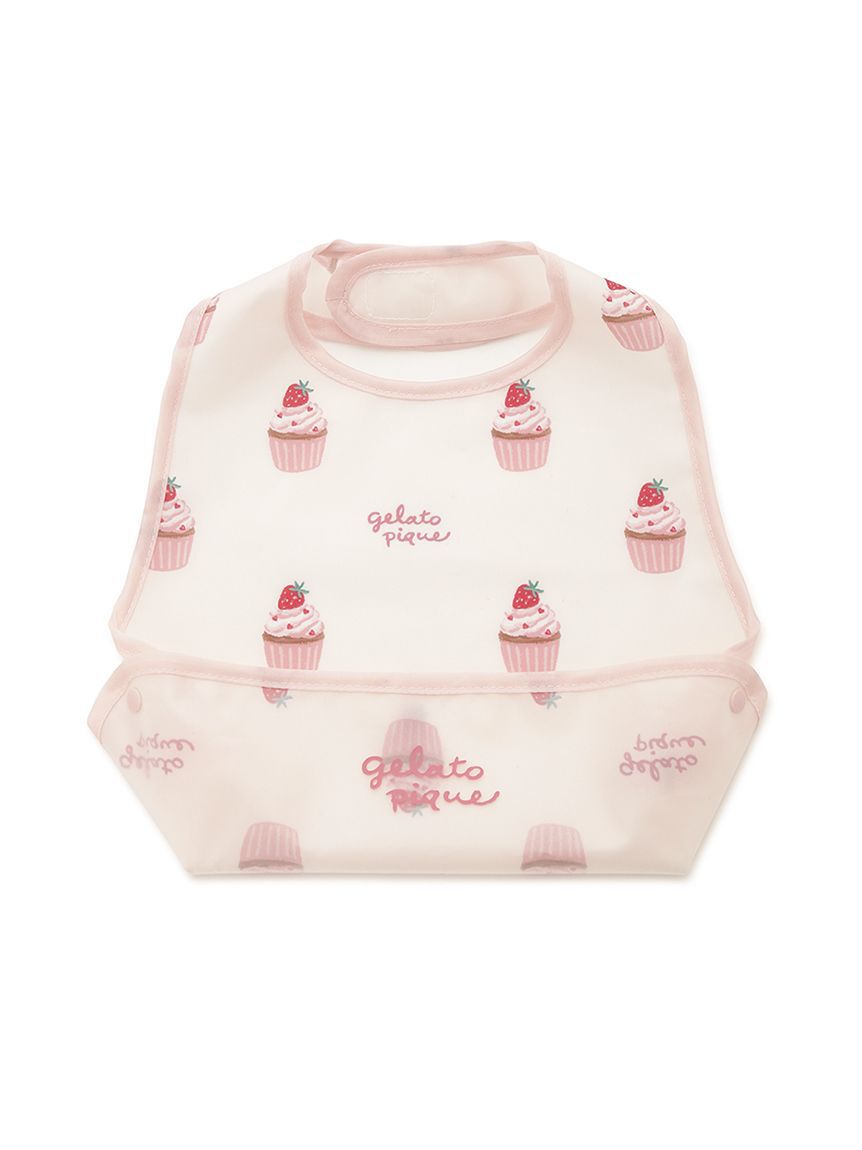 GELATO PIQUE KIDS & BABY「【BABY】カップケーキ柄お食事スタイ」|スタイ|PNK