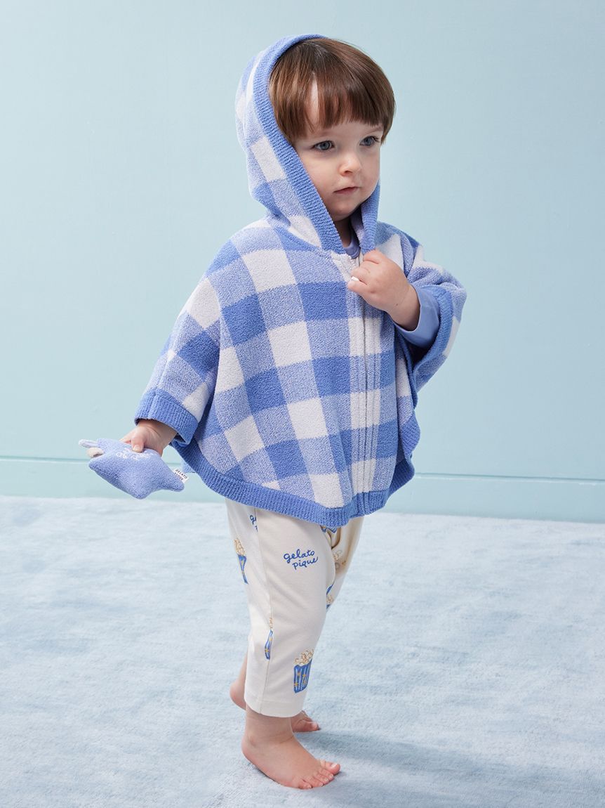 GELATO PIQUE KIDS & BABY「【BABY】エアリーモコギンガムチェック柄ポンチョ」|その他ベビーウェア|