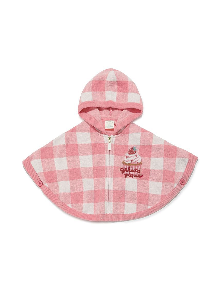 GELATO PIQUE KIDS & BABY「【BABY】エアリーモコギンガムチェック柄ポンチョ」|その他ベビーウェア|