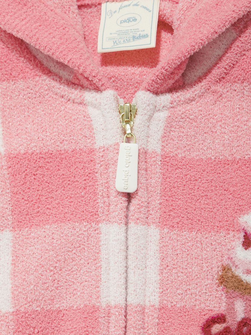 GELATO PIQUE KIDS & BABY「【BABY】エアリーモコギンガムチェック柄ポンチョ」|その他ベビーウェア|