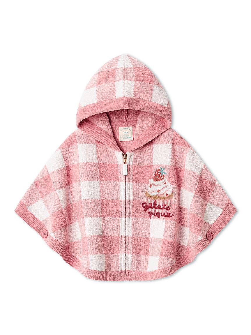 GELATO PIQUE KIDS & BABY「【BABY】エアリーモコギンガムチェック柄ポンチョ」|その他ベビーウェア|