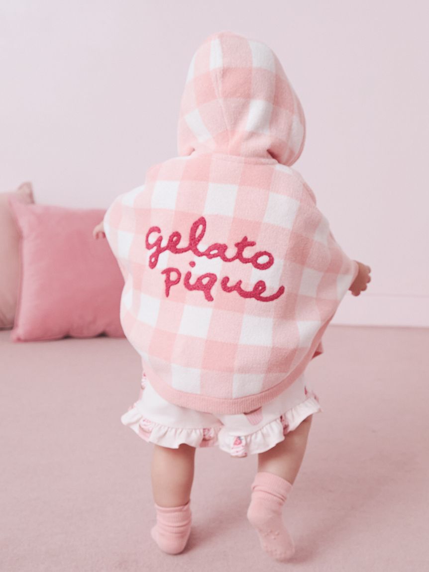GELATO PIQUE KIDS & BABY「【BABY】エアリーモコギンガムチェック柄ポンチョ」|その他ベビーウェア|